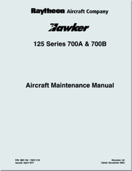 Raytheon Beechcraft  Hawker  125 series 700   Aircraft Maintenance Manual