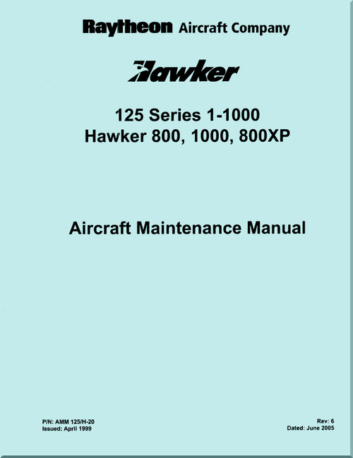 Raytheon Beechcraft  Hawker  125 series 1-1000  Aircraft Maintenance Manual-Chapter 20 : Standard practice Airframe