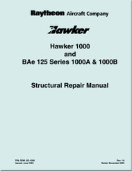 Raytheon Beechcraft  Hawker  1000 BAe 125 Series 1000 Aircraft Structural Repair   Manual