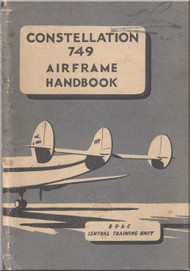 Lockheed Constellation 749 Series Aircraft Airframe Handbook Manual -  BOAC