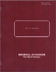 General Dynamics F-111   Aircraft Crew Module  Manual - 