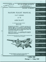 LTV / Vought A-7 E " Corsair II  "  Aircraft Flight  Manual 01-45AAE-1 - 1989