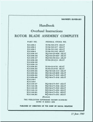 KAMAN HOK H-43 Helicopter  Overhaul  Rotor Blade Assembly Manual  NAWEPS  03-95D-5011