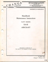 Mc Donnell Douglas EA-1 E Aircraft Maintenance Manual - 01-40ALEB-2 - 1954