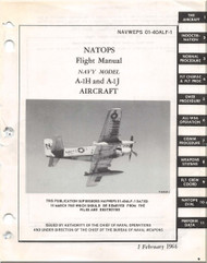 Mc Donnell Douglas A-1 H , J Aircraft Flight Manual - 01-40ALF-1 - 1966