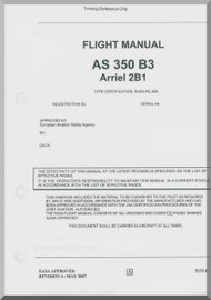 Aerospatiale AS 350 B3 - Ariel 2B1 - Helicopter  Flight Manual  ( English Language )