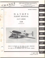 Grumman E1B ( WF-2 ) Aircraft Flight Manual - 01-85WAA-1 - 1966