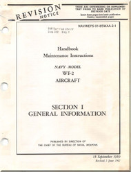 Grumman E1B ( WF-2 ) Aircraft Maintenance Manual - General Information - 01-85WAA-2-1 - 1962