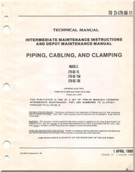 General Electric J79--GE-15 A, E Aircraft Engine Intermediate Maintenance and Depot - External Piping, Cabling, Clamping Manual - TO 2J-J79-86-11 - 1980