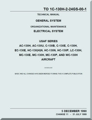  Lockheed C-130 Series Aircraft Maintenance Organizational Manual - Electrical System - 1C-130H-24GS-00-1-