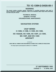 Lockheed C-130 Series Aircraft Maintenance Organizational Manual - Navigation Systems - 1C-130H-34GS-00-1-17 -