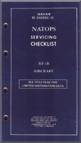 Mc Donnell Douglas RF-4 B Aircraft Servicing Checklist - NAVAIR 01-245FDC-2-1C