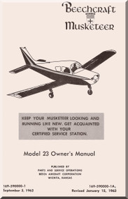 Beechcraft Musketeer 23 Aircraft Owner's Manual - 1963