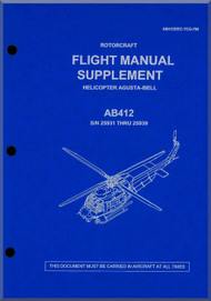 Agusta Bell Helicopter AB 412 Flight Manual Supplement 