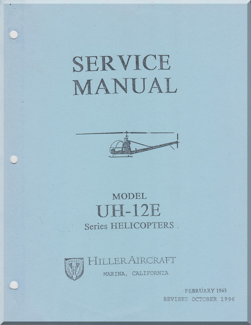 Hiller UH-12 E Helicopter Service Manual - 1996