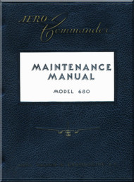  Aero Commander 680 Aircraft Maintenance Manual - 1959