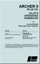  Piper Aircraft Pa-28 -181 Archer II Aircraft Pilot's operating Manual - VB-1120