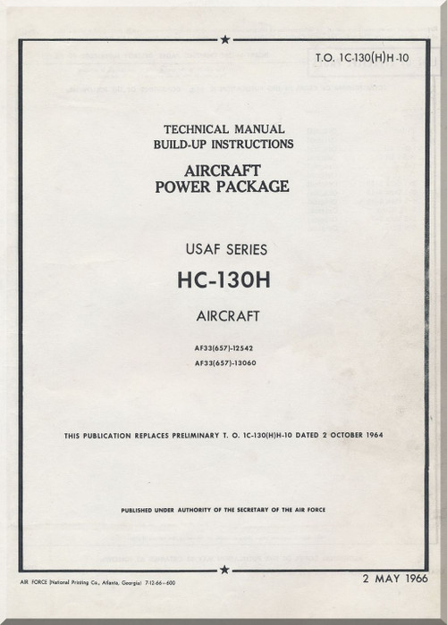 Lockheed HC-130H Series Aircraft Power Package Manual - Navigation Systems - T.O. 1C-130(H)H-10 - 1996