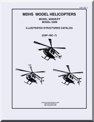 Hughes Mc Donnell Douglas  Helicopters 369 D, E, FF 500 N Illustrated Structures Catalog  Manual  