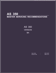 Aerospatiale / Eurocopter AS 350 Version BA Helicopter Master Servicing Recommendations Manual - Revision 5