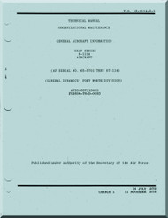 General Dynamics F-111 A Aircraft Maintenance Manual - General Aircraft Information - T.O. 1F-11A-2-1 -1978 