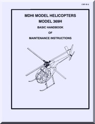 Mc Donnell Douglas  Helicopters  Model  369 H Basic Handbook of Maintenance Instructions  Manual  
