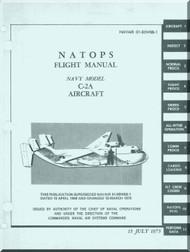 Grumman C-2A " Greyhound " Aircraft Flight Manual - NAVAIR 01-85WBB-1 - 1975