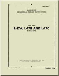 North American Aviation L-17 A, B, C Aircraft Structural Repair Manual - 01-100LA-3 - 1950