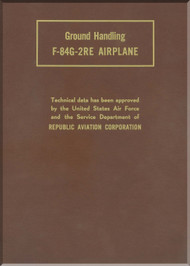 Republic F-84 G-2RE / J35-A-29 Engine Aircraft Training Strip Films Manual - 1953