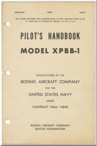 Boeing XPBB-1 Aircraft Pilot's Handbook Flight Manual - D-3910- 1945