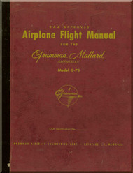 Grumman G-73 Aircraft Flight Manual - V.1 - 1947