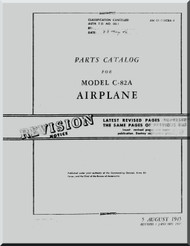 Fairchild C-82 A Aircraft Parts Catalog Manual- AN 01-115CBA-4 - 1945