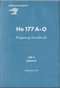 Heinkel He-177 A-0 Aircraft Handbook Manual - Flugzeug-Handbuch, Teil 3, Leitwerk , September 1941, Werkschrft 1009/3 (German Language )
