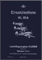 Klemm Kl 35 A Aircraft Illustrated Parts Catalog Manual , Ersatzteilliste - 1937 - (German Language )