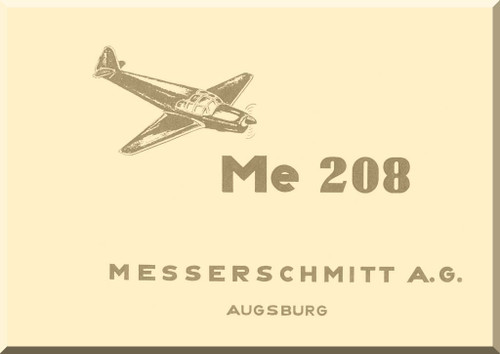 Messerschmitt Me-208 Aircraft Project Specification Manual , (German Language ) 
