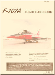 North American Aviation F-107A Aircraft Flight Handbook Manual - FHB-10-1 - 1956
