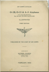 Curtiss Falcon O-1B, -11 & A-3 Airplanes Aircraft Air Corps Catalog Illustrated Manual - 352 pages - 1930
