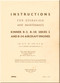 Kinner B-5, B-5R, B-54 Aircraft Engine Instructions for Operation and Maintenance Manual - 1943