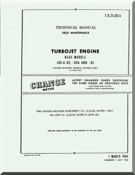 Allison J-33-A33  Aircraft Engine Filed Maintenance Manual  ( English Language ) 