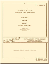 Convair TF-102 A Aircraft Illustrated Parts Breakdown Manual