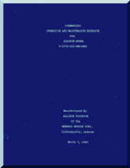 Allison V-1710-C15  Aircraft Engine Operation and Maintenance Handbook  Manual  ( English Language ) 