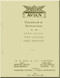 A.V. Roe Avro 581 Avian Aircraft Handbook Instructions Manual - (English Language) -
