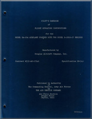 Douglas XA-26A Aircraft Pilot's Handbook and Flight Manual - 1943