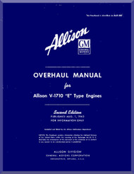 Allison V-1710 E  Aircraft Engine Overhaul  Manual  ( English Language ) 
