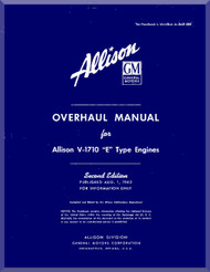 Allison V-1710 E  Aircraft Engine Overhaul  Manual