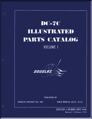 Douglas DC-7 C Aircraft Illustrated Parts Catalog Manual - Volume 1 - 1959