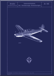 Arado AR.96 A, B Aircraft Change Instructions Manual , Amder-Anweisungen , , (German Language)
