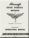 Allison V-1710  -39 Aircraft Engine Overhaul Mechanic  Manual