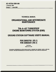 Allison T56-A-427  Aircraft Engine Intermediate Maintenance Instructions  Manual  ( English Language ) - AE-AGT56-SUM-000
