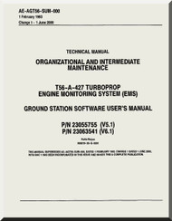 Allison T56-A-427  Aircraft Engine Intermediate Maintenance Instructions  Manual  ( English Language ) - AE-AGT56-SUM-000